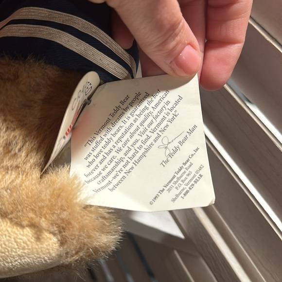 The Vermont Company Navy Teddy Bear - Picture 5 of 7